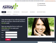 Tablet Screenshot of modfamdental.com